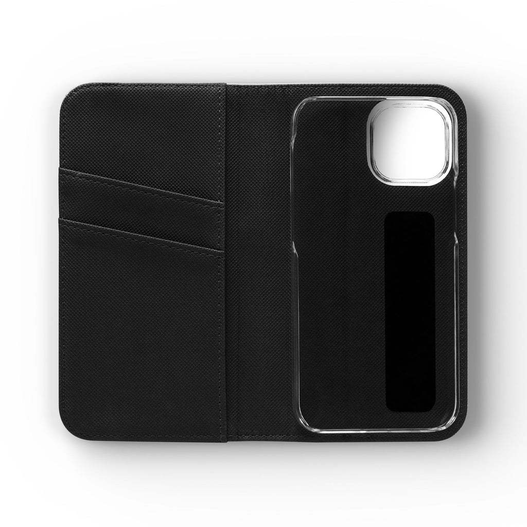 Purrfectly Guarded — Stained Glass Cat I Am Purrfect Flip Phone Case