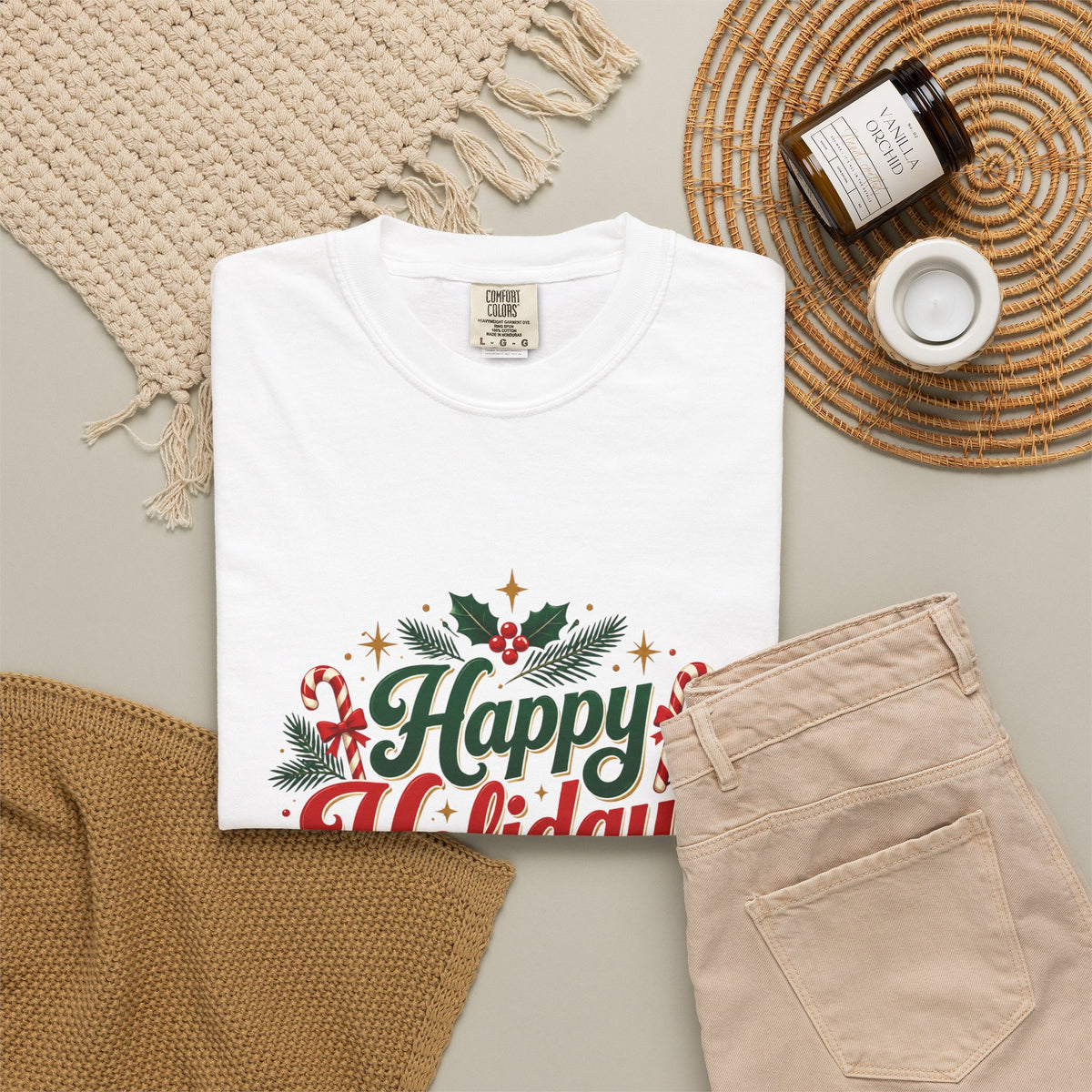 Silent Night Carol — Christmas Cat T-Shirt