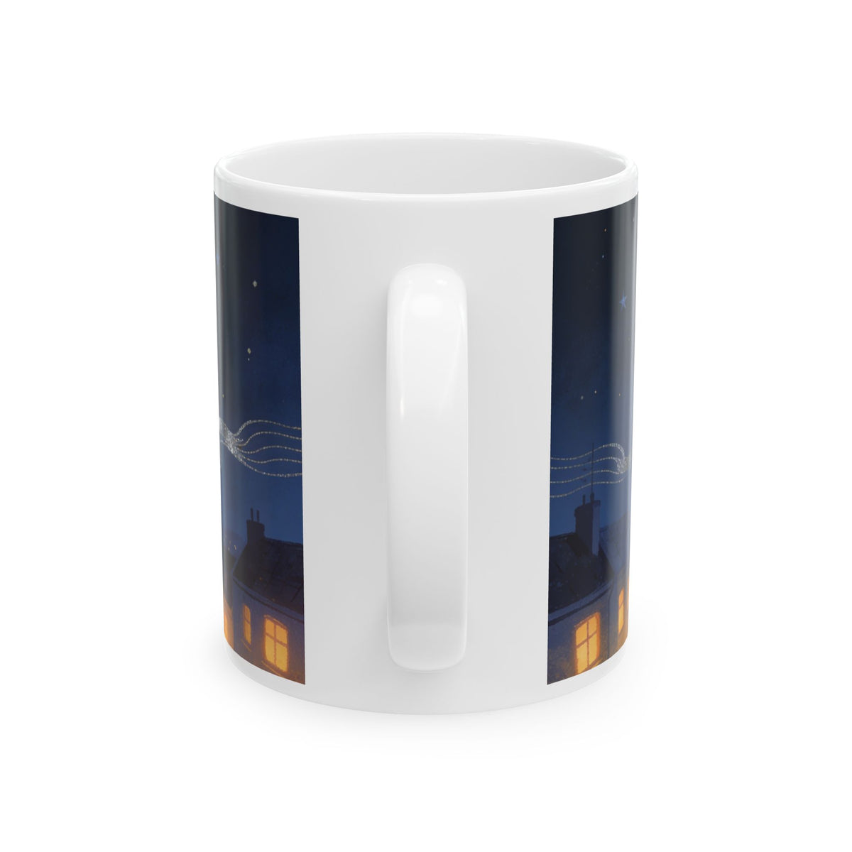 Night Watch — Night Sill Cat Ceramic Mug, 11 or 15 oz