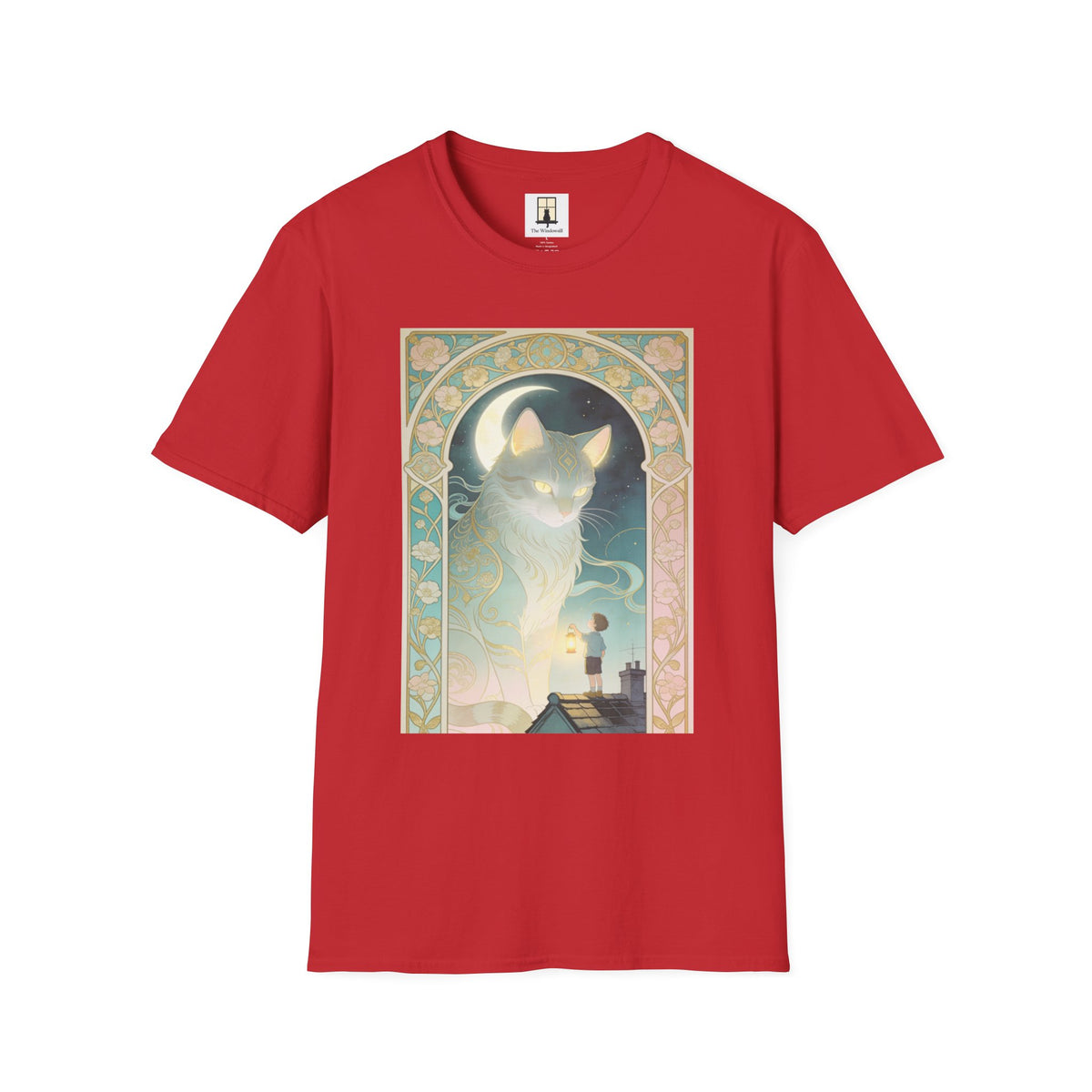 Ethereal Art Nouveau - Cat Graphic T-shirt