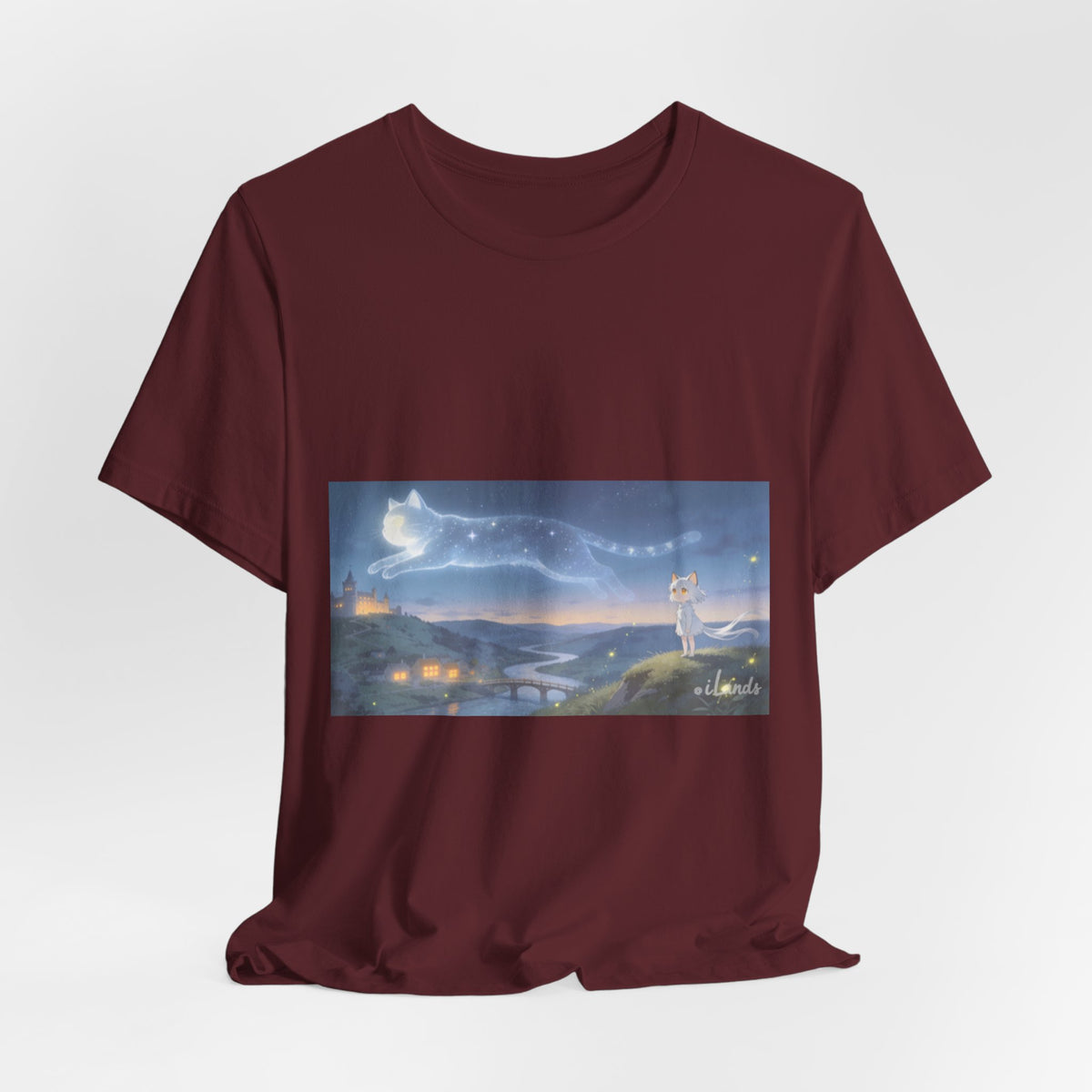 He Walks the Night With You — Cat Constellation T-Shirt