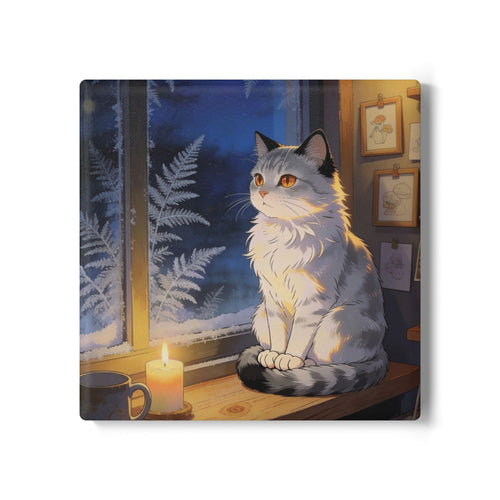 Keeper of the Windowsill - Ceramic Coaster