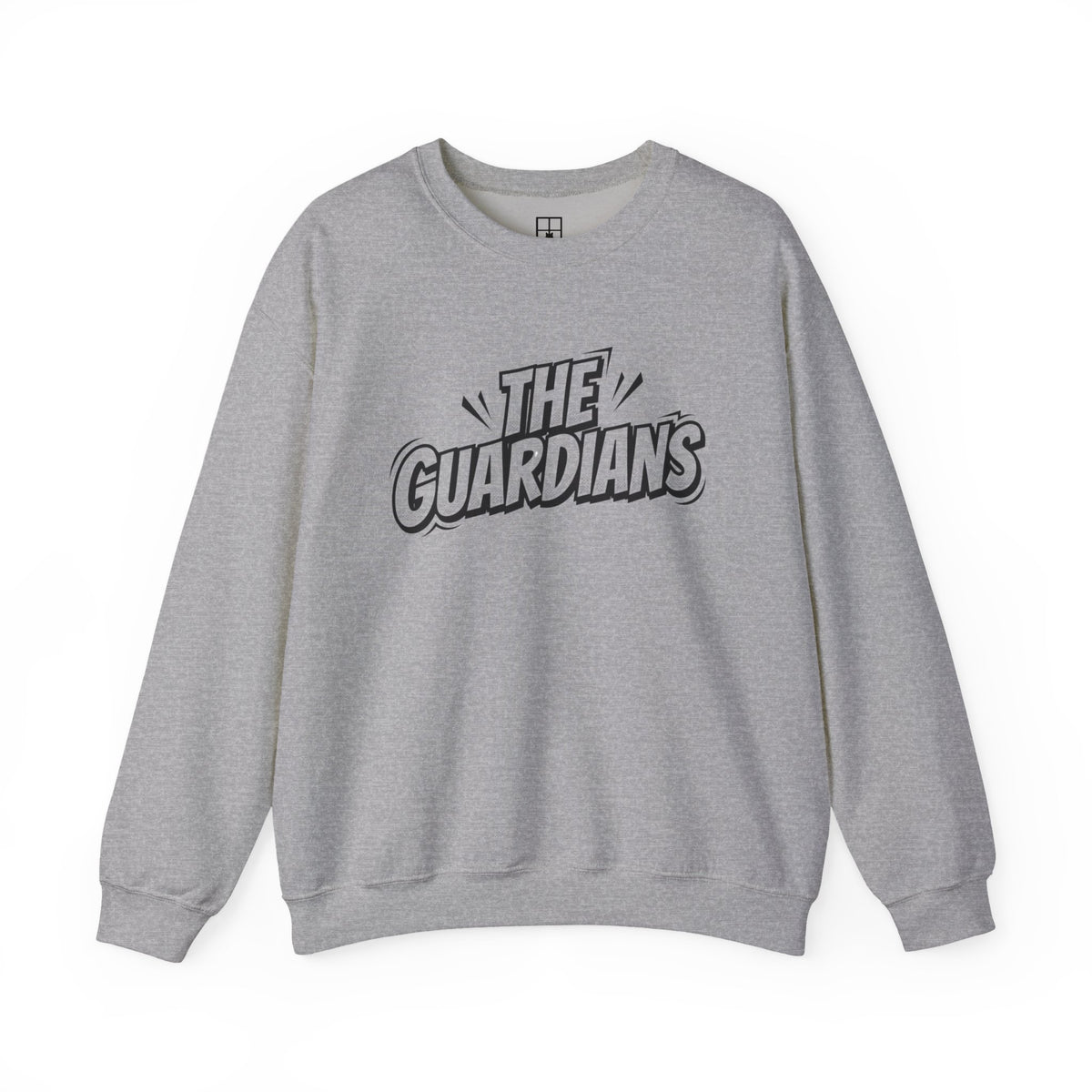 Two Watchers at the Moon — Guardians Cat & Child Crewneck Sweatshirt