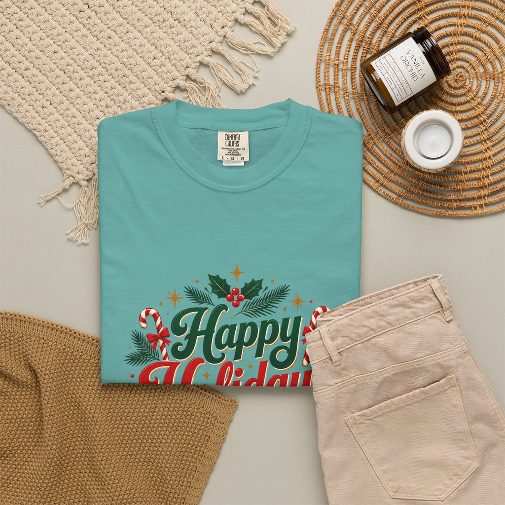 Silent Night Carol — Christmas Cat T-Shirt