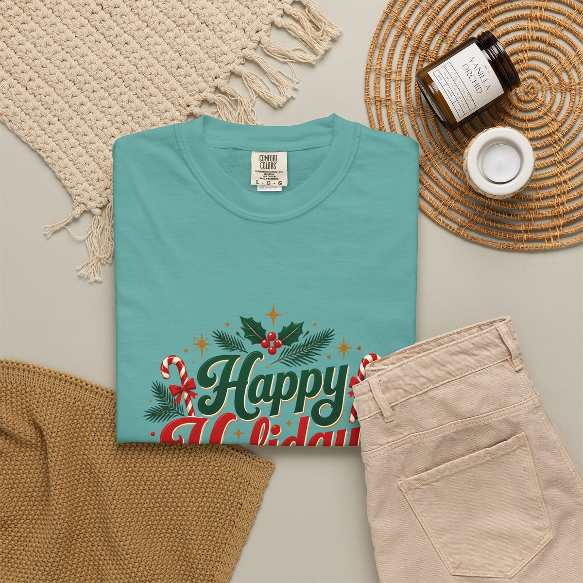 Silent Night Carol — Christmas Cat T-Shirt