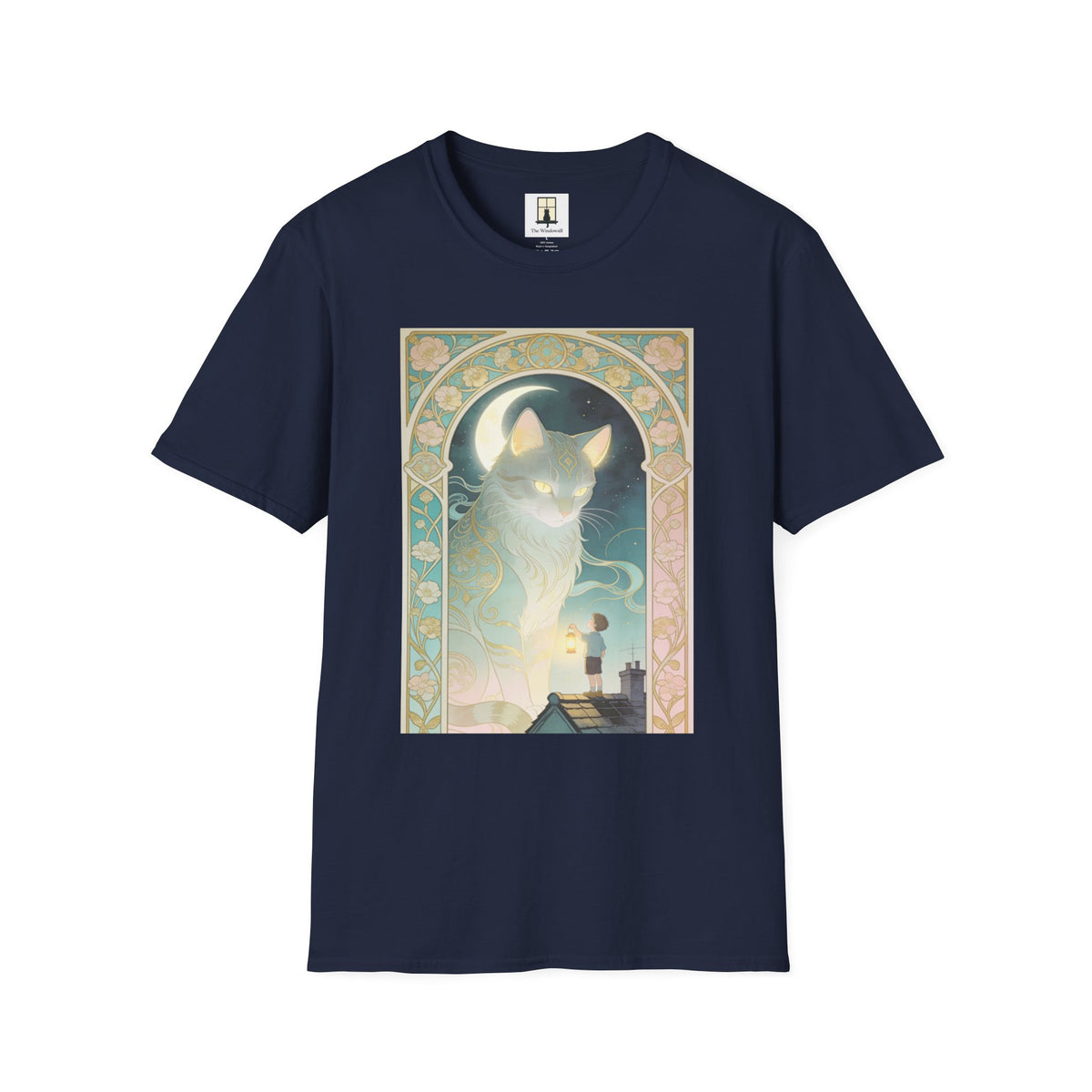 Ethereal Art Nouveau - Cat Graphic T-shirt