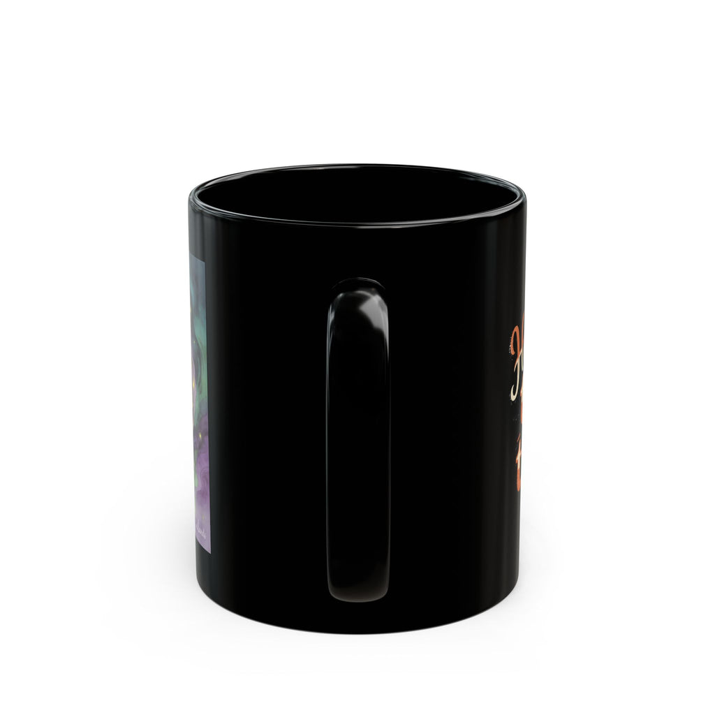 The Door-Knocker of Halloway Lane — Halloween Monster Trick-or-Treat Mug, 11 or 15 oz
