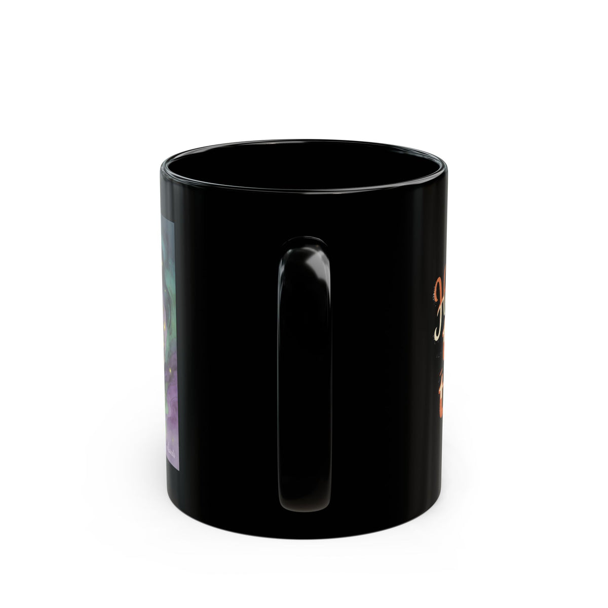 The Door-Knocker of Halloway Lane — Halloween Monster Trick-or-Treat Mug, 11 or 15 oz