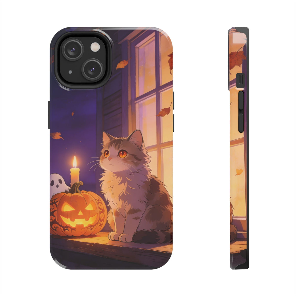 The Porch Watcher - Halloween Cat Tough Phone Case