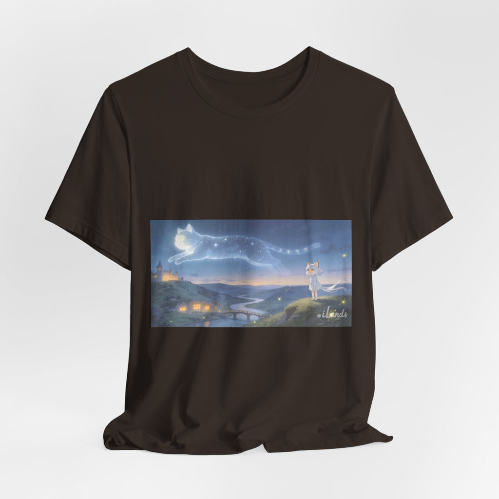 He Walks the Night With You — Cat Constellation T-Shirt