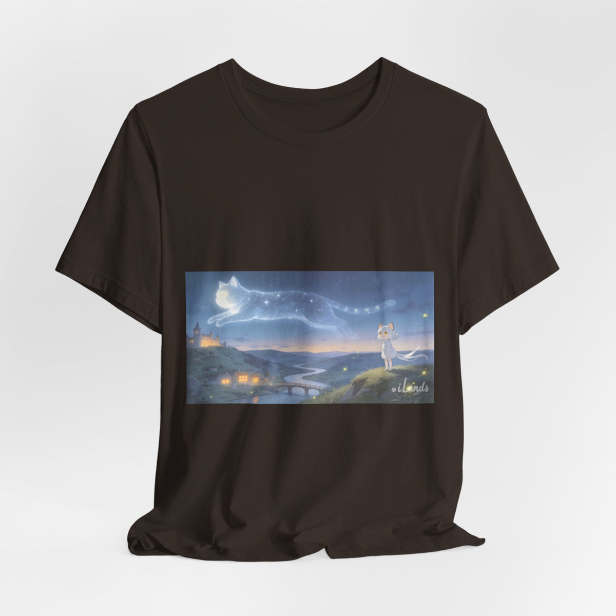 He Walks the Night With You — Cat Constellation T-Shirt