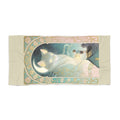 The Wave Cat — Art Nouveau Beach Towel