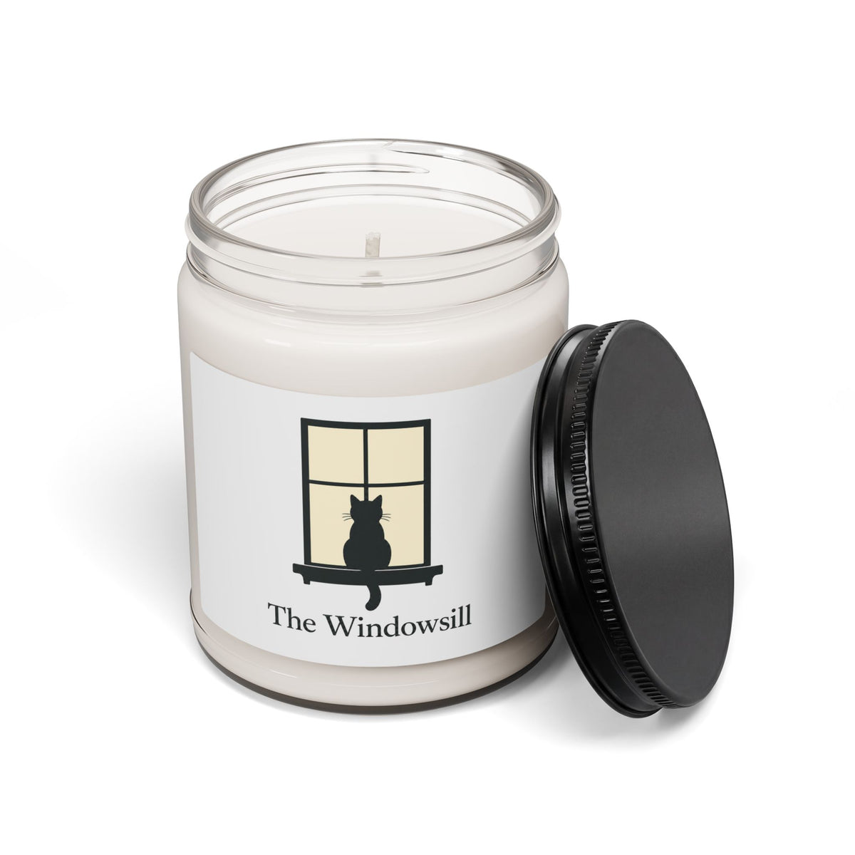 The Windowsill Candle — Cat Soy Candle 9oz, Scented or Unscented