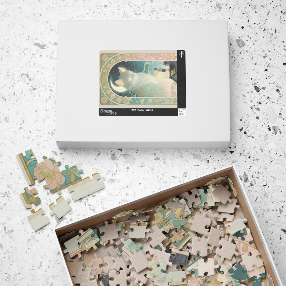 The Lantern Cat & The Rooftop Boy Puzzle — 520/252/110/1014-Piece Jigsaw for Adults & Kids
