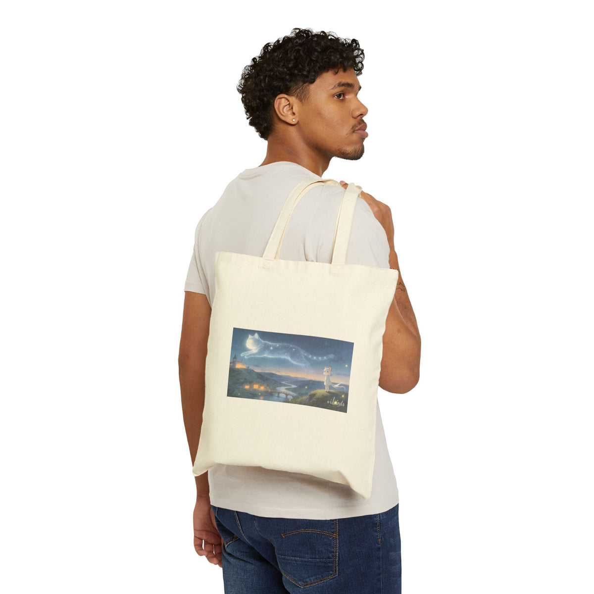 Paw in the Stars — Cat Constellation Tote Bag