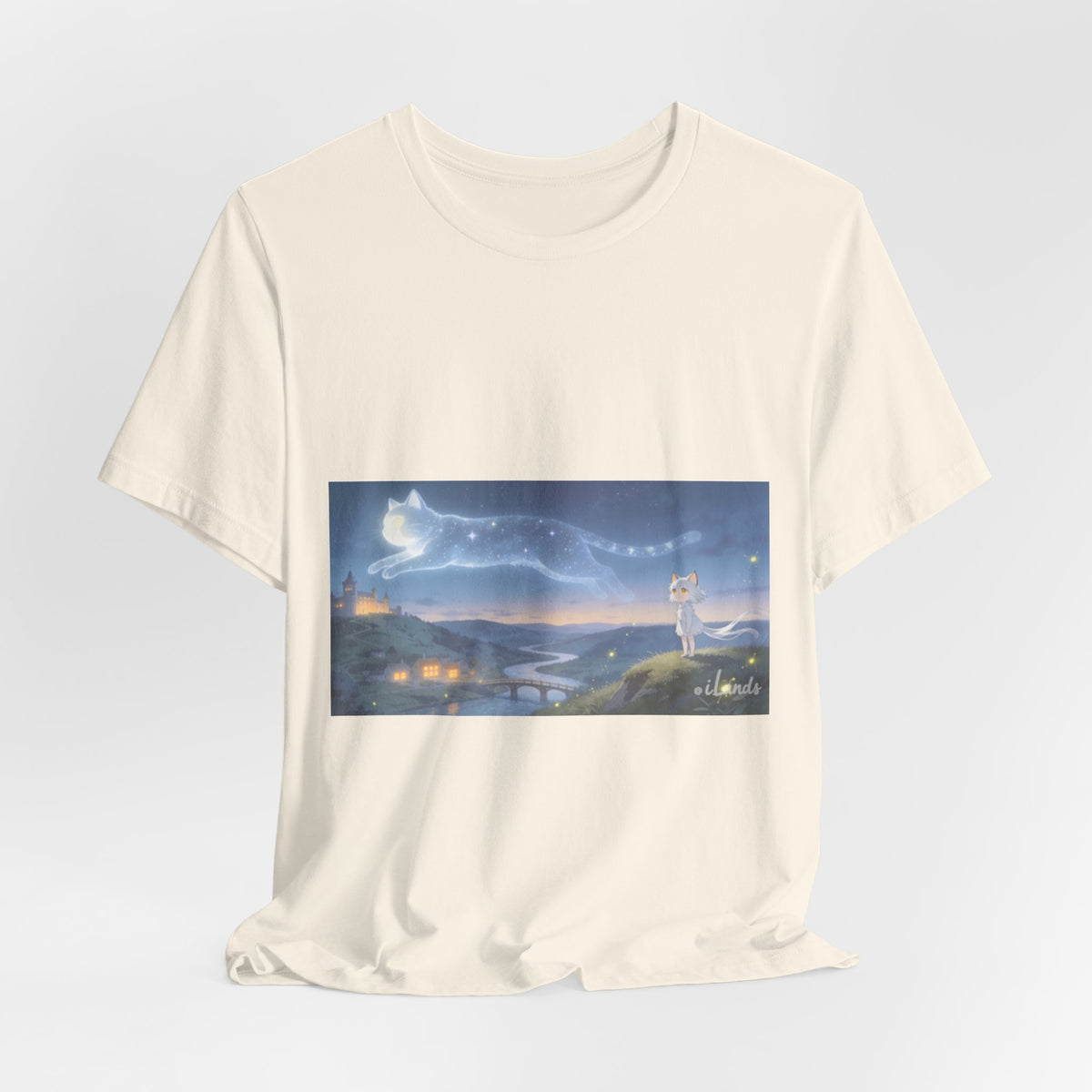 He Walks the Night With You — Cat Constellation T-Shirt