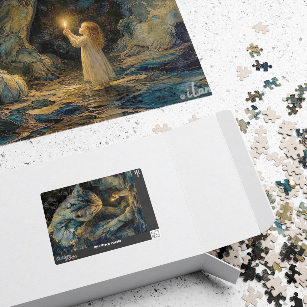 The Enchanted Watch — Mystical Cat & Child Jigsaw Puzzle, 110–1014 pc
