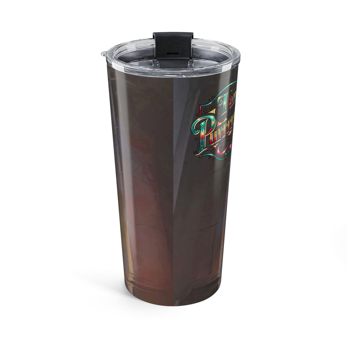 Light Through the Crack — Stained Glass Cat 20 oz Tumbler