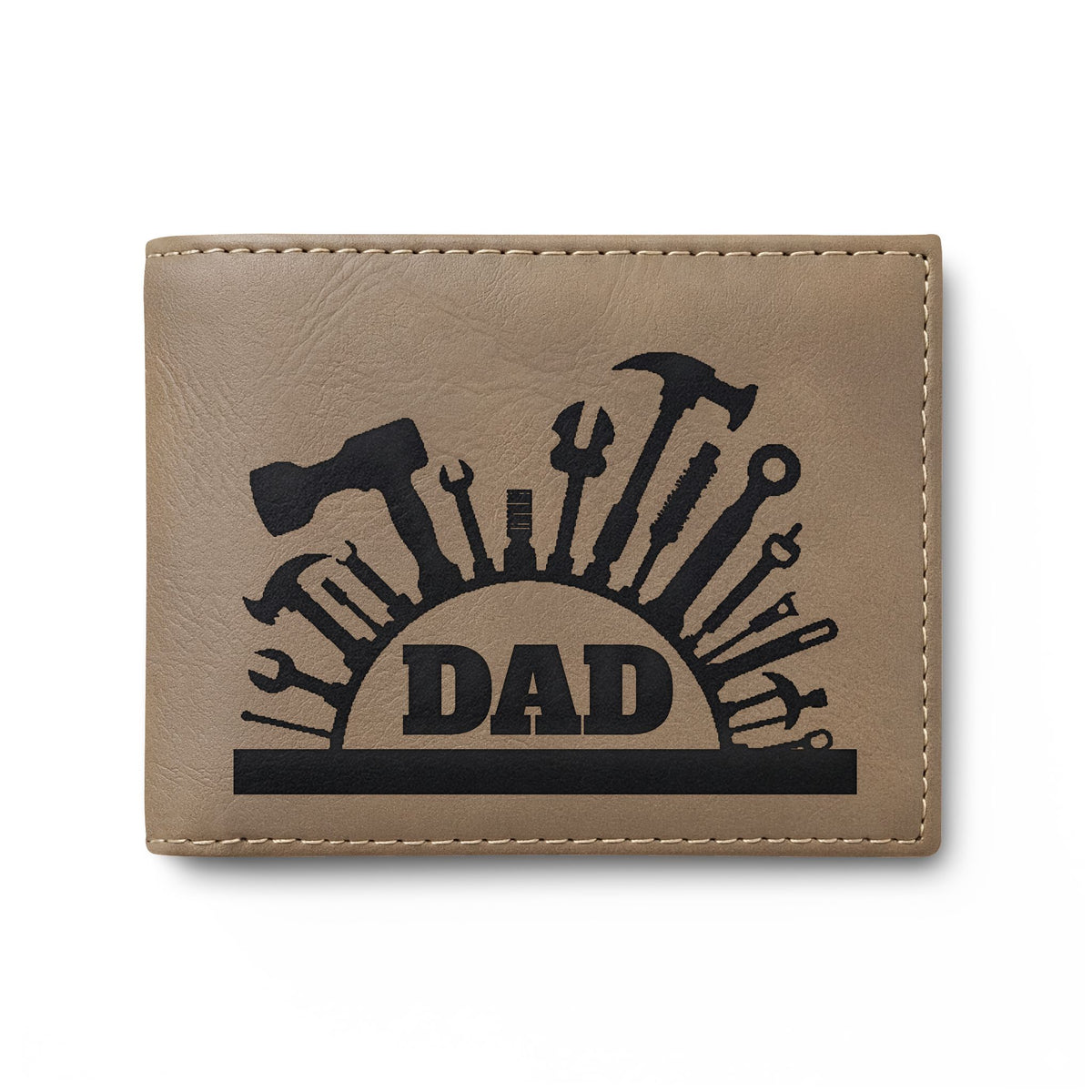 The Quiet Provider — Dad Bi-Fold Wallet, Silhouette Design