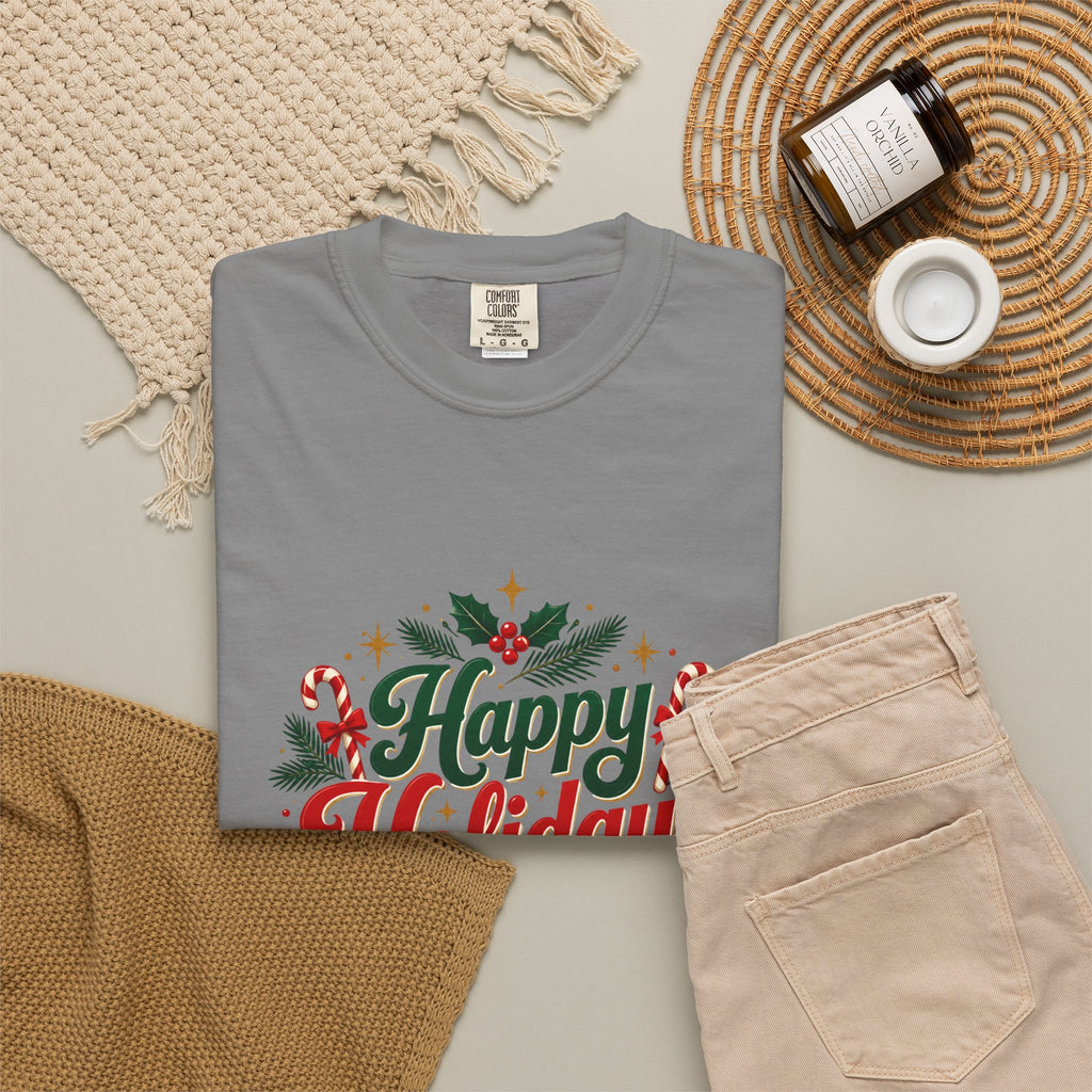 Silent Night Carol — Christmas Cat T-Shirt