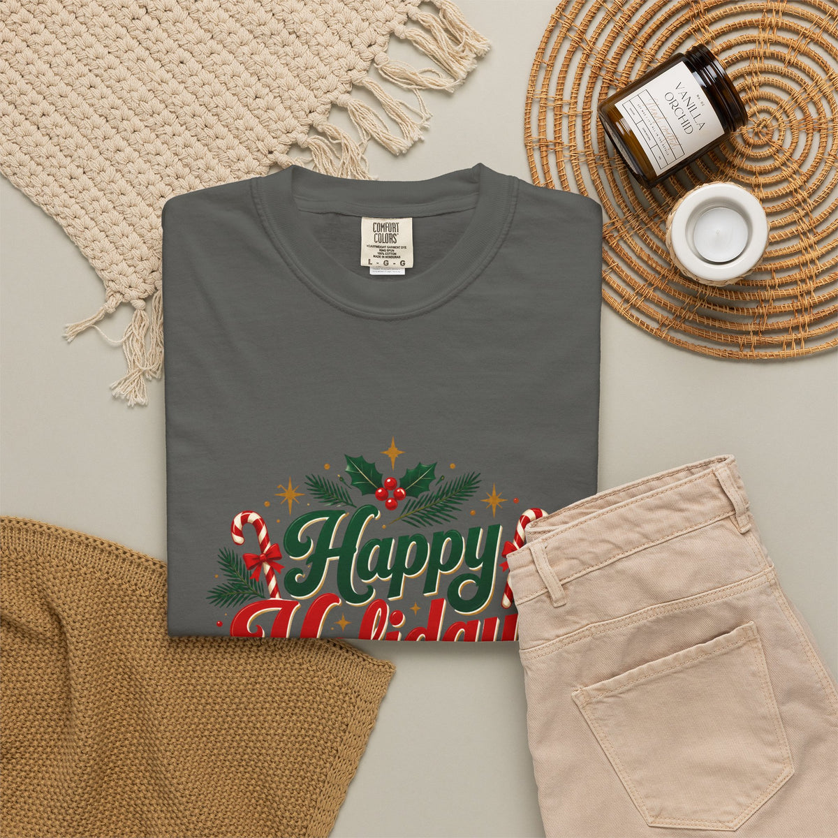 Silent Night Carol — Christmas Cat T-Shirt