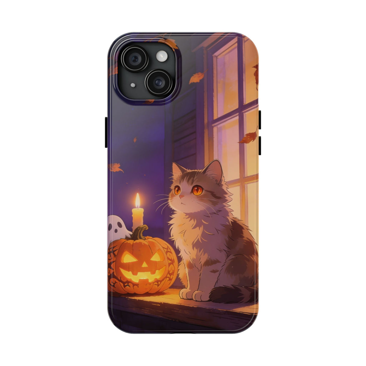 The Porch Watcher - Halloween Cat Tough Phone Case