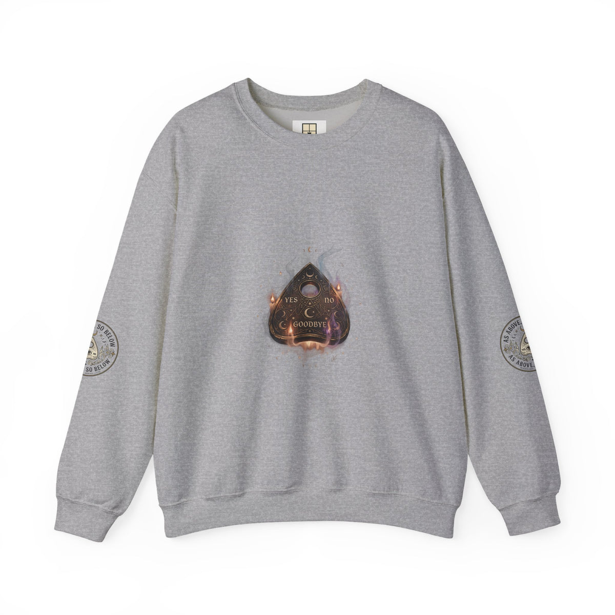 The Answers Wait — Mystic Ouija Planchette Crewneck Sweatshirt