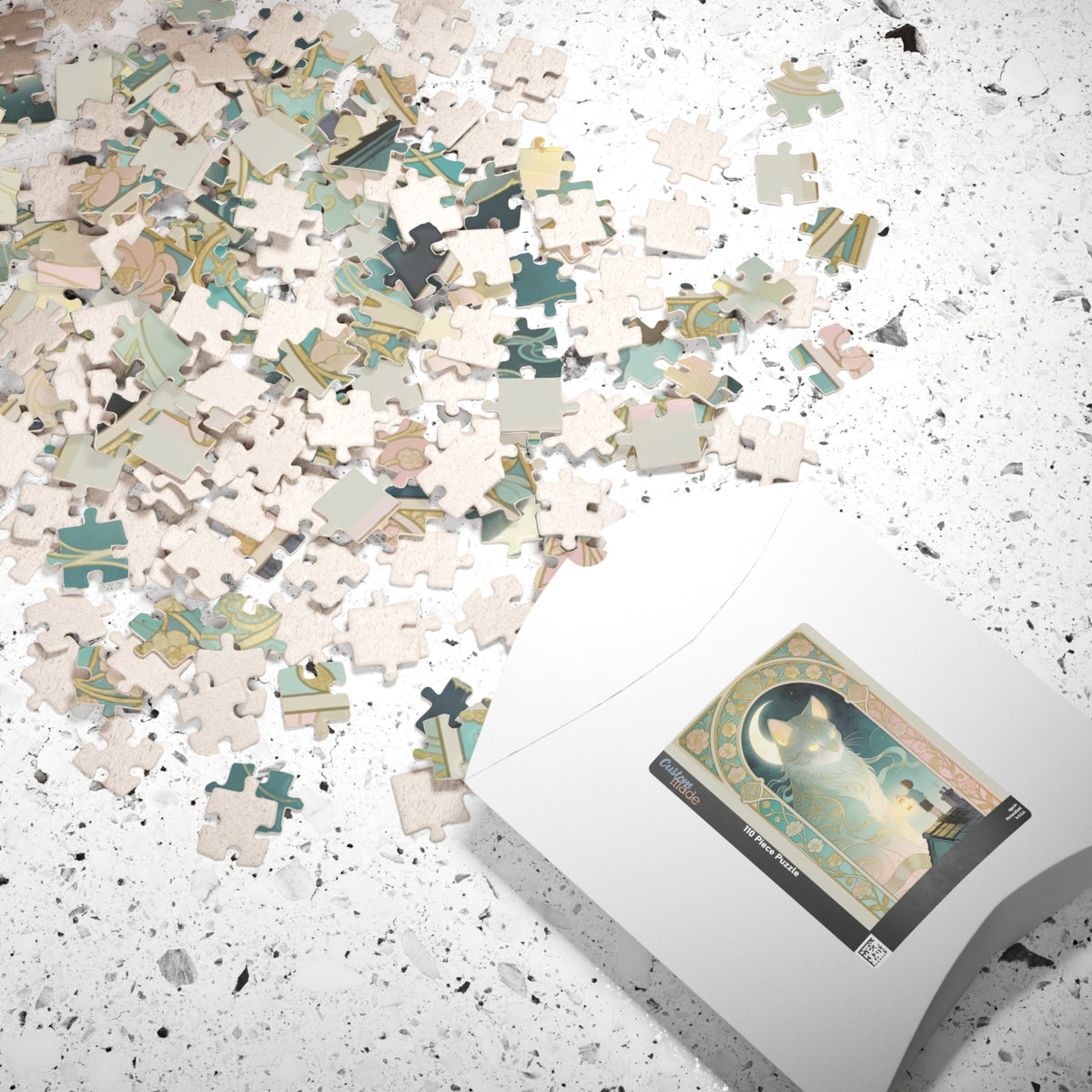The Lantern Cat & The Rooftop Boy Puzzle — 520/252/110/1014-Piece Jigsaw for Adults & Kids
