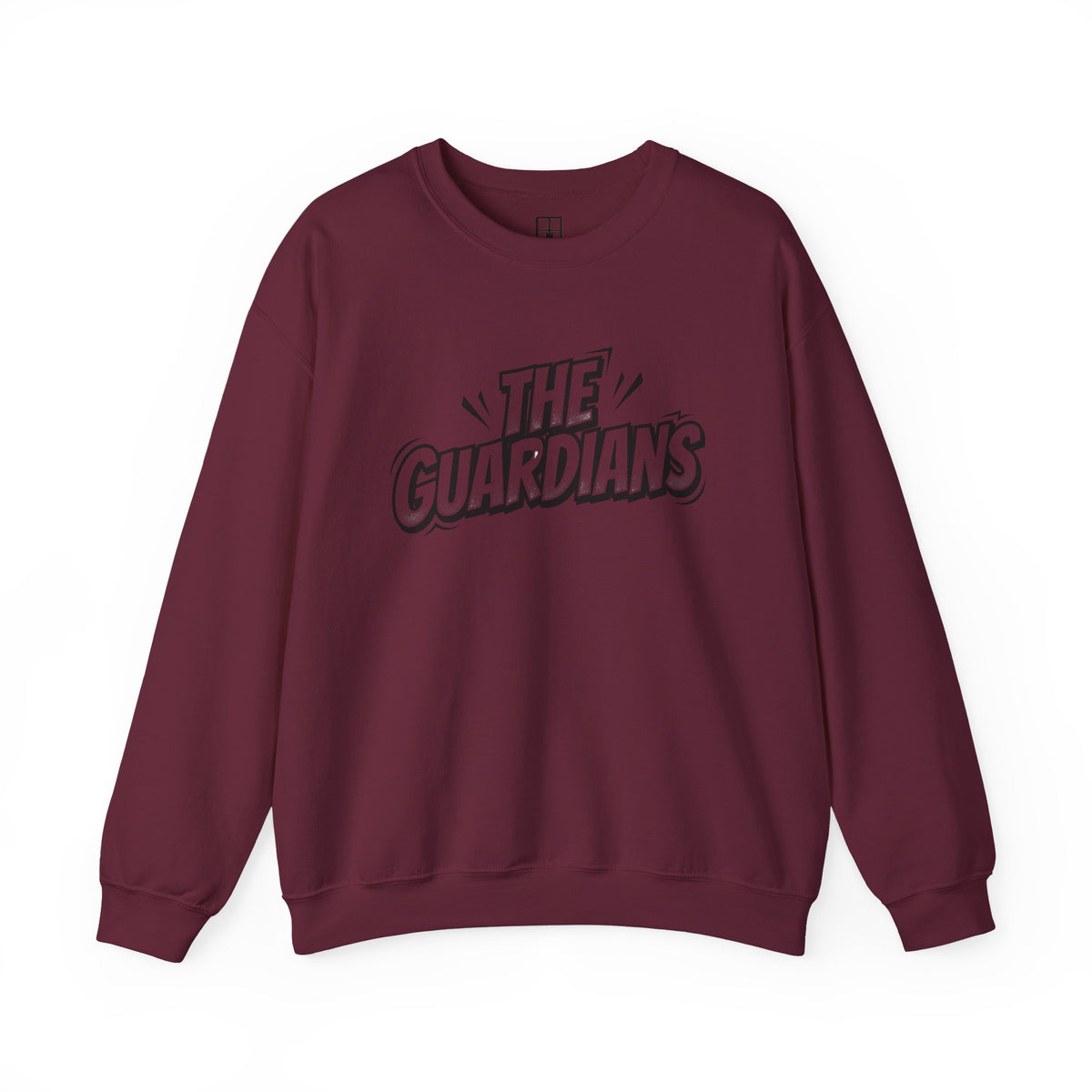 Two Watchers at the Moon — Guardians Cat & Child Crewneck Sweatshirt
