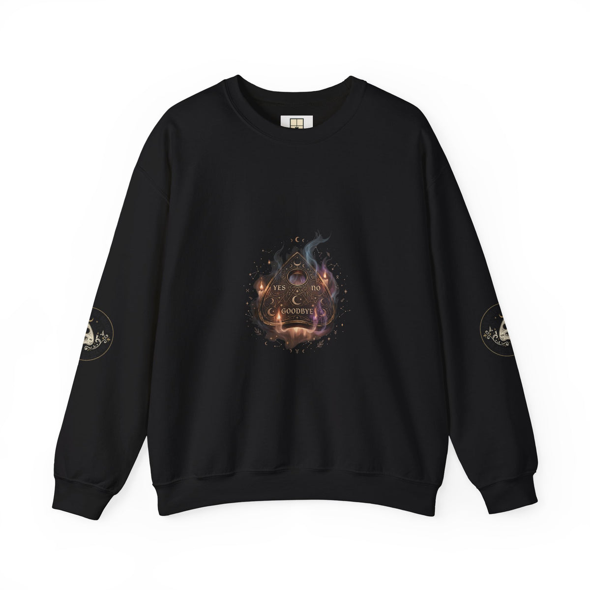 The Answers Wait — Mystic Ouija Planchette Crewneck Sweatshirt