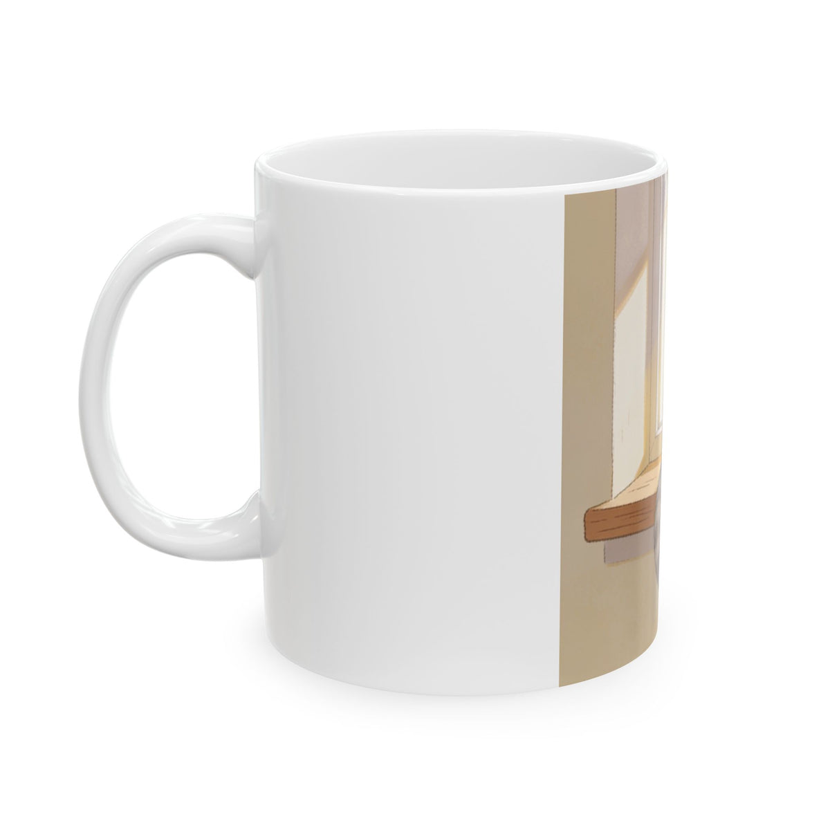 Morning Watch — Morning Sill Cat Ceramic Mug, 11 or 15 oz