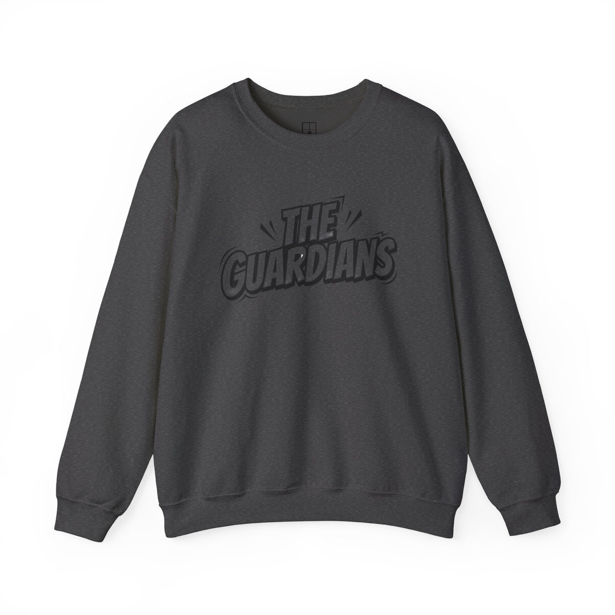 Two Watchers at the Moon — Guardians Cat & Child Crewneck Sweatshirt