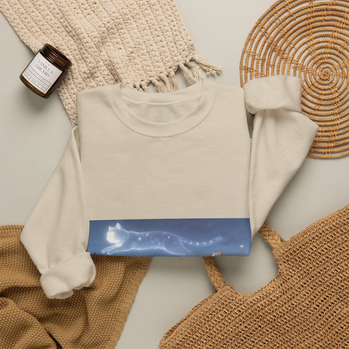 Written in Stars — Cat Constellation Crewneck Sweatshirt