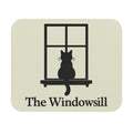 The Windowsill Cat — Black Cat Silhouette Mouse Pad