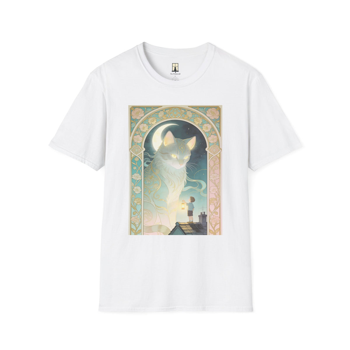 Ethereal Art Nouveau - Cat Graphic T-shirt