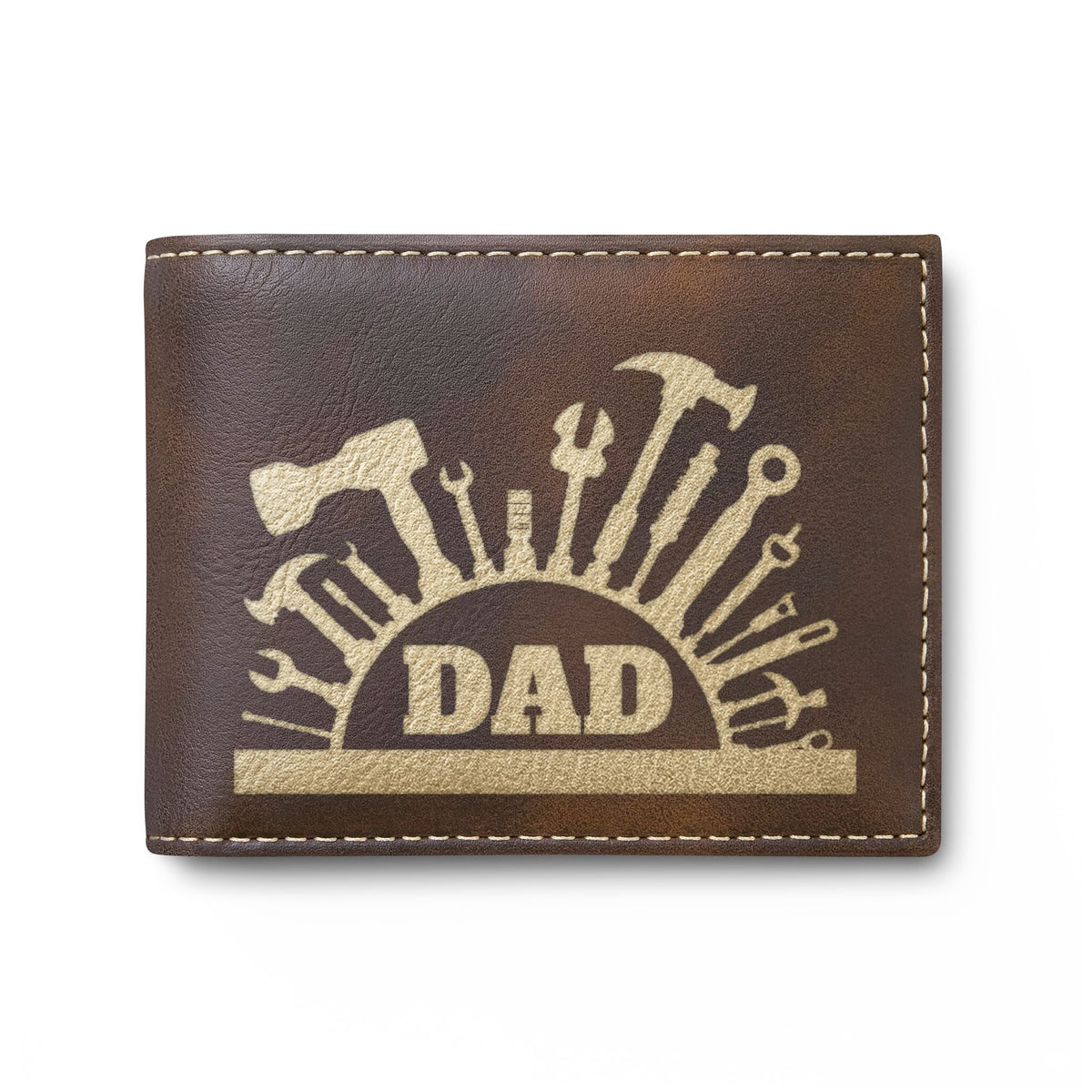 The Quiet Provider — Dad Bi-Fold Wallet, Silhouette Design