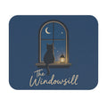 Night Watch from the Sill — Windowsill Cat Mouse Pad, 9x8