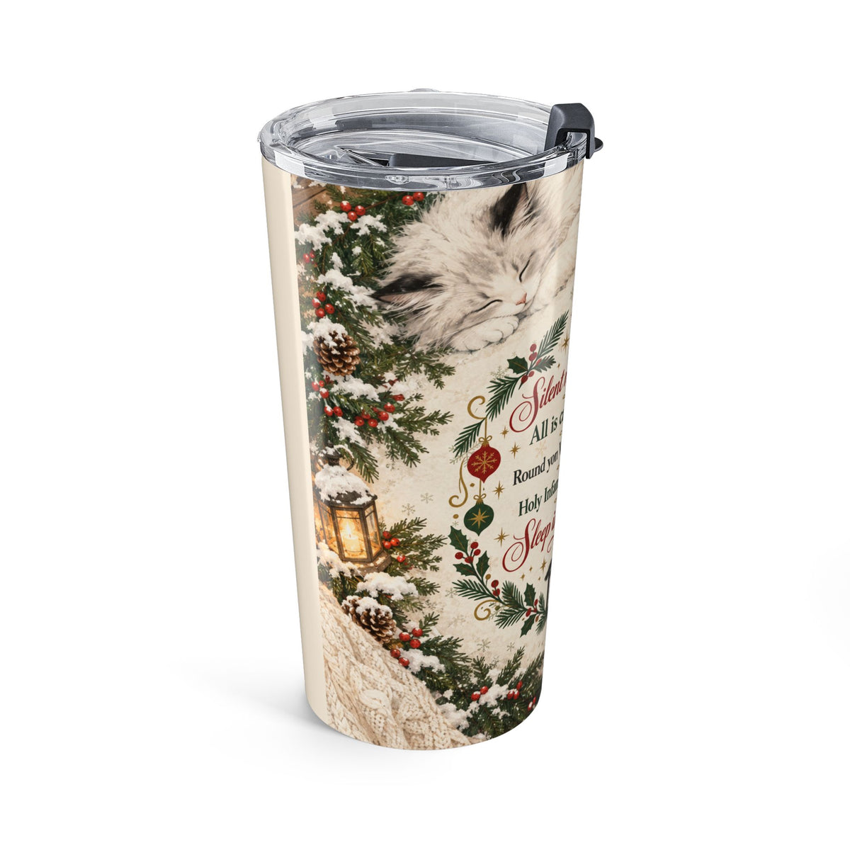 Silent Night Carol — 20oz Nativity Travel Tumbler