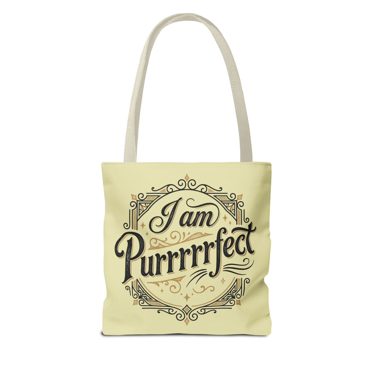 By the Stream, She Watches — Guardian Cat & Child Tote Bag