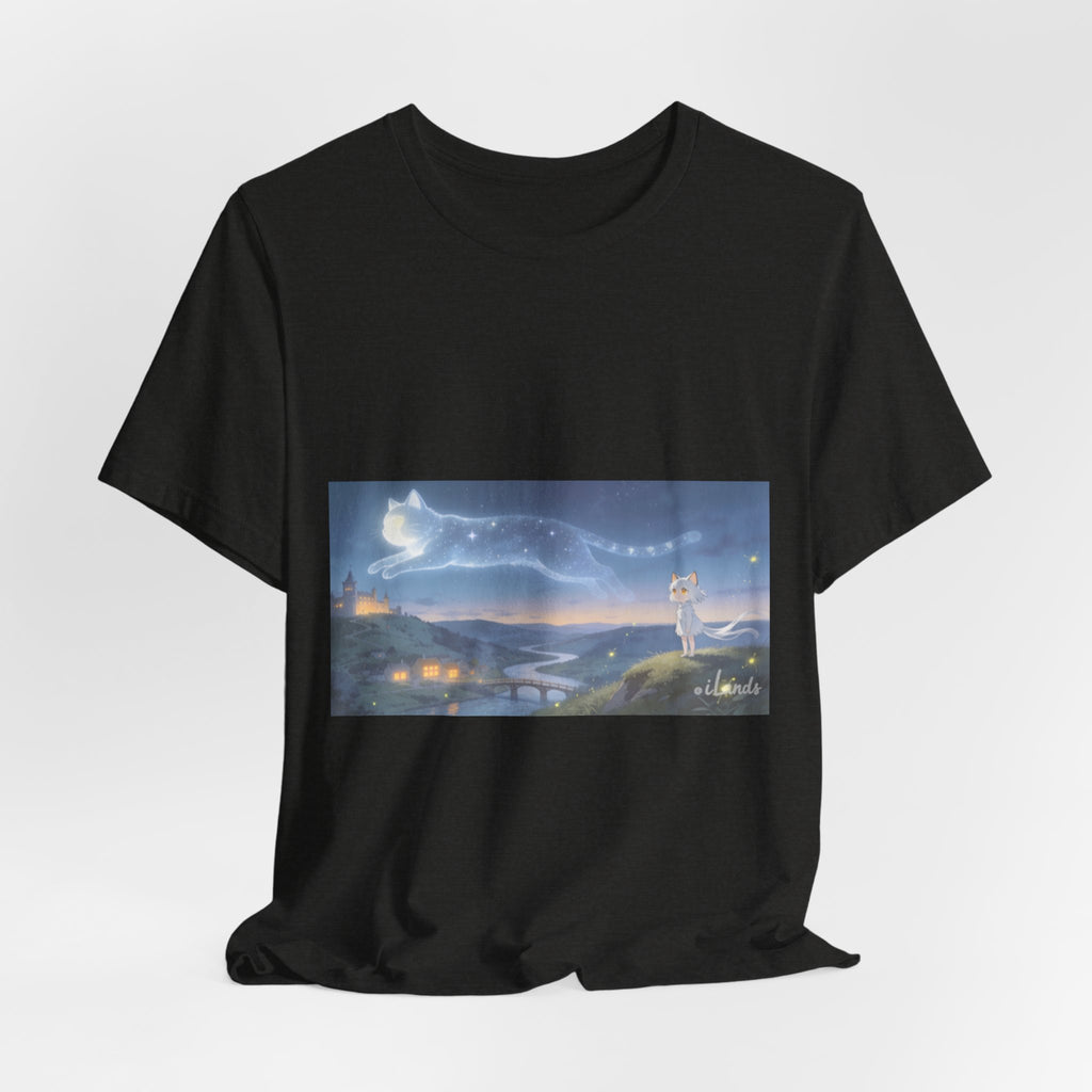 He Walks the Night With You — Cat Constellation T-Shirt