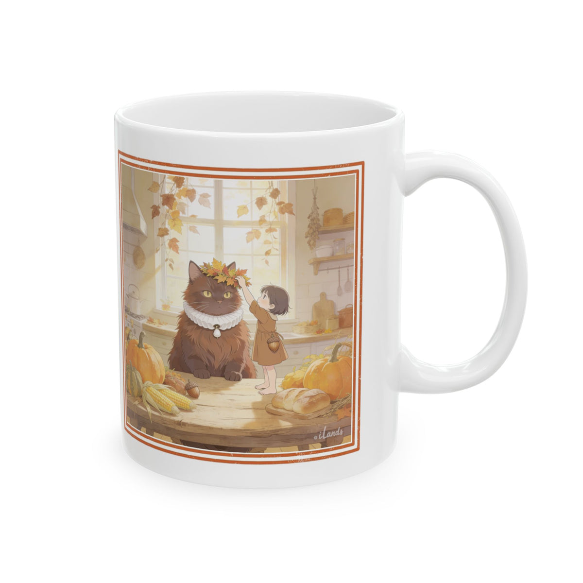 The Table Is Full — Cozy Fall Harvest Ceramic Mug, 11oz & 15oz