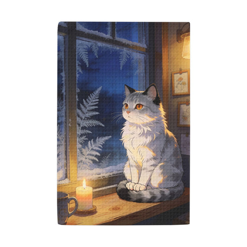 Keeper of the Windowsill - Waffle Weave Kitchen Towel