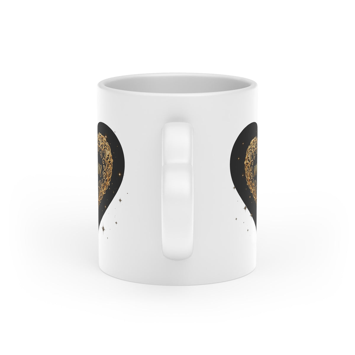 Heart of Gold — Elegant Foil Heart Ceramic Mug