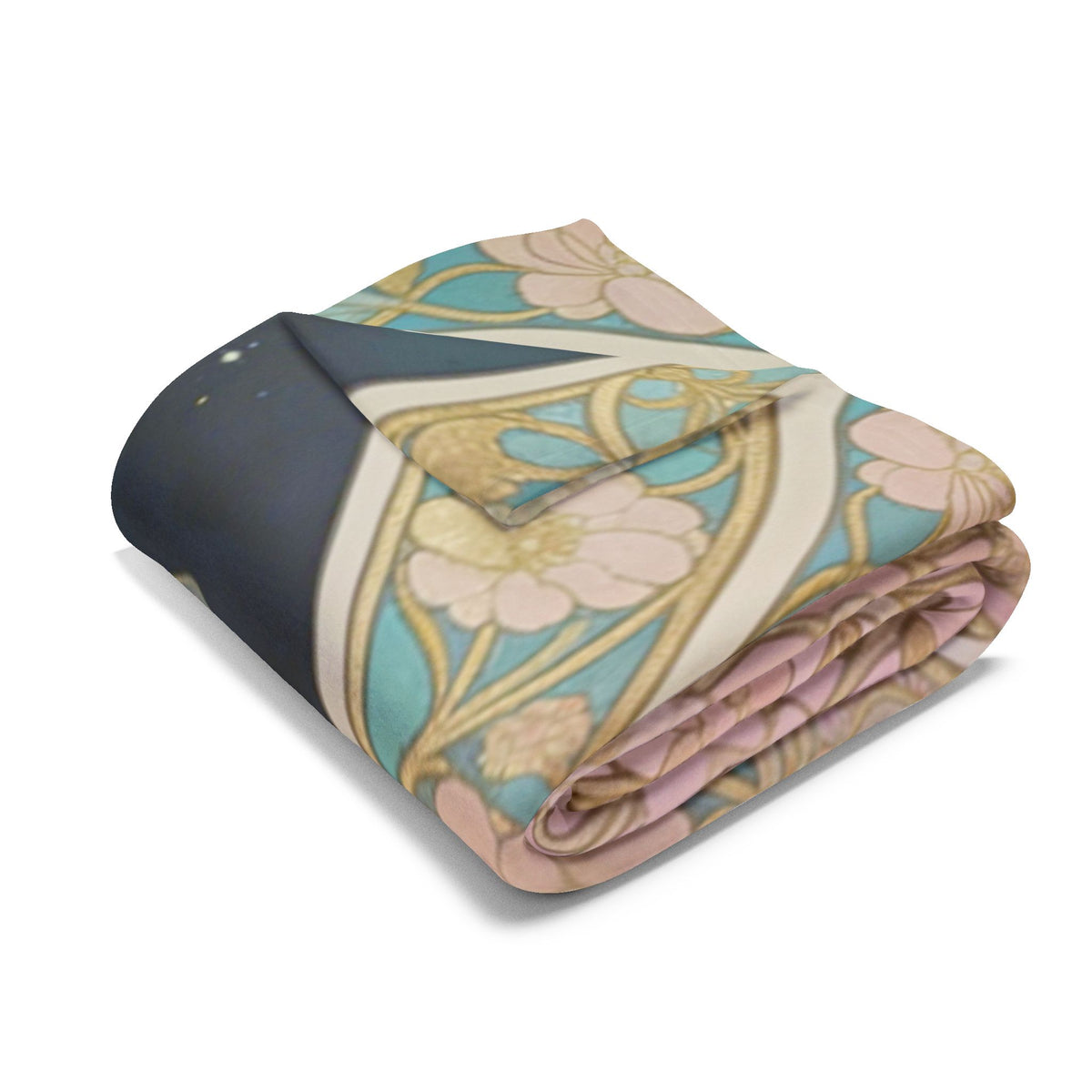 The Lantern Cat & Rooftop Boy - Fleece Blanket