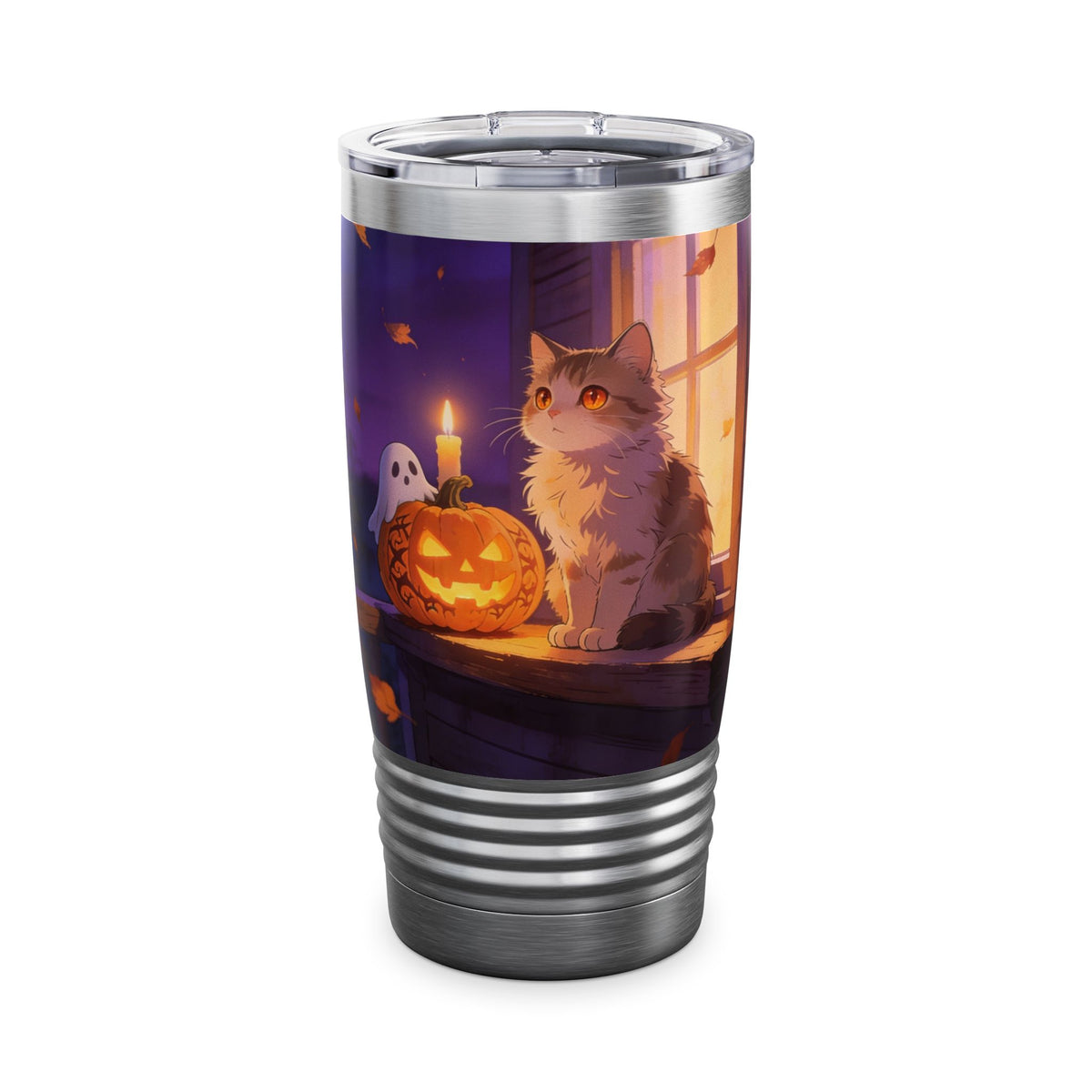 The Porch Watcher  - 20oz Halloween Cat Tumbler
