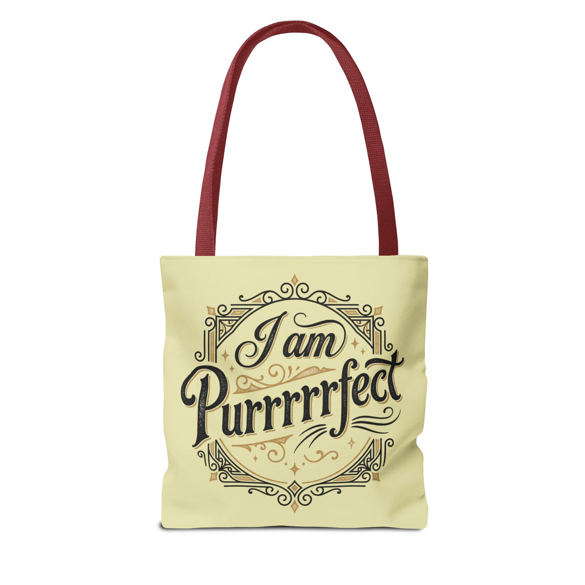 By the Stream, She Watches — Guardian Cat & Child Tote Bag