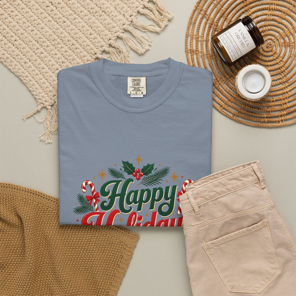 Silent Night Carol — Christmas Cat T-Shirt