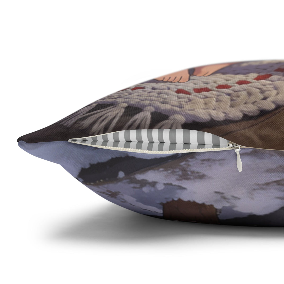 Christmas Cozy Cat Pillowcase — Spun Polyester Pillow Cover