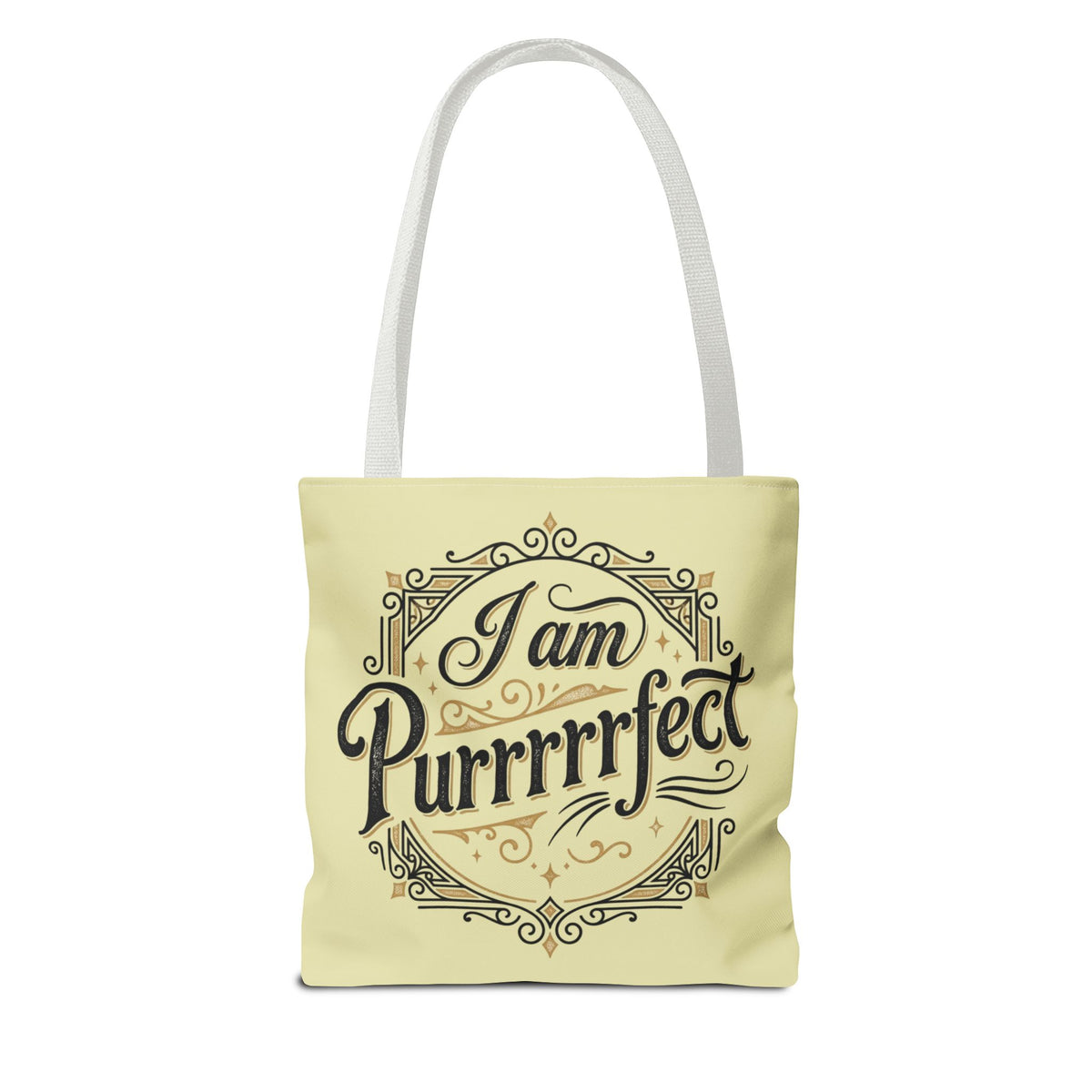 By the Stream, She Watches — Guardian Cat & Child Tote Bag
