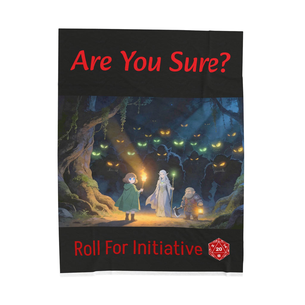 One More Roll — Fantasy Game Night Plush Throw Blanket